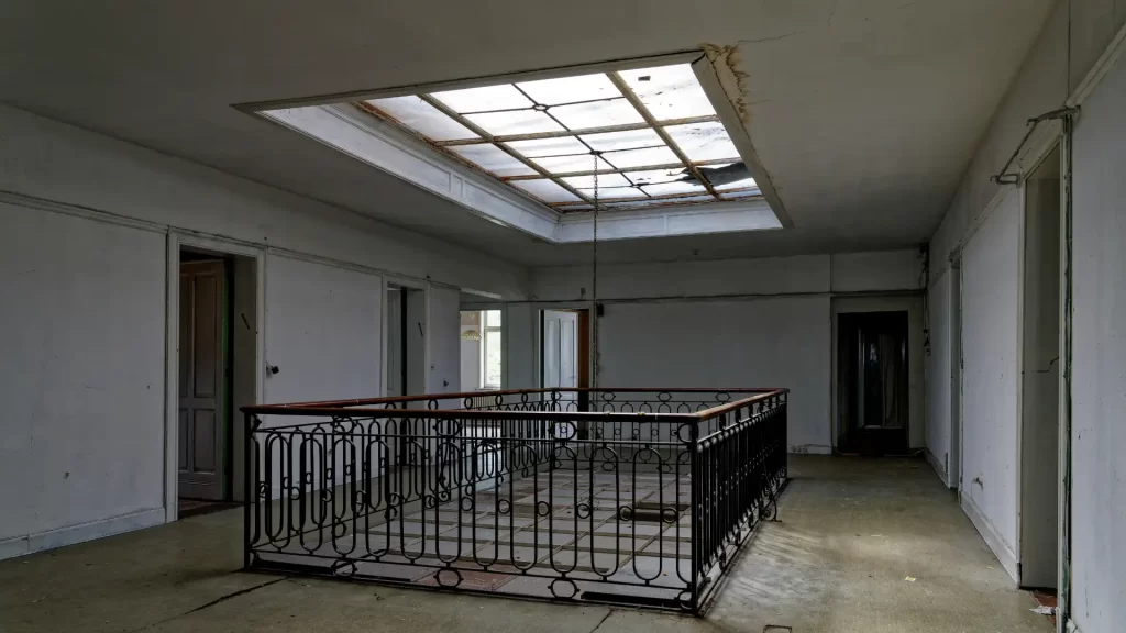 interior roof damage