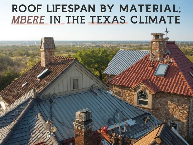 Roof Lifespan by Material in the Texas Climate