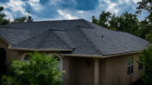 Professional full roof inspection checklist being performed on a residential roof in San Antonio, Texas, including flashing, gutters, attic ventilation, and structural components.