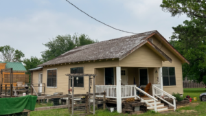 Comparison of roof restoration vs replacement on a residential home in San Antonio, Texas, showing roof inspection, repairs, and complete roof replacement options for homeowners.