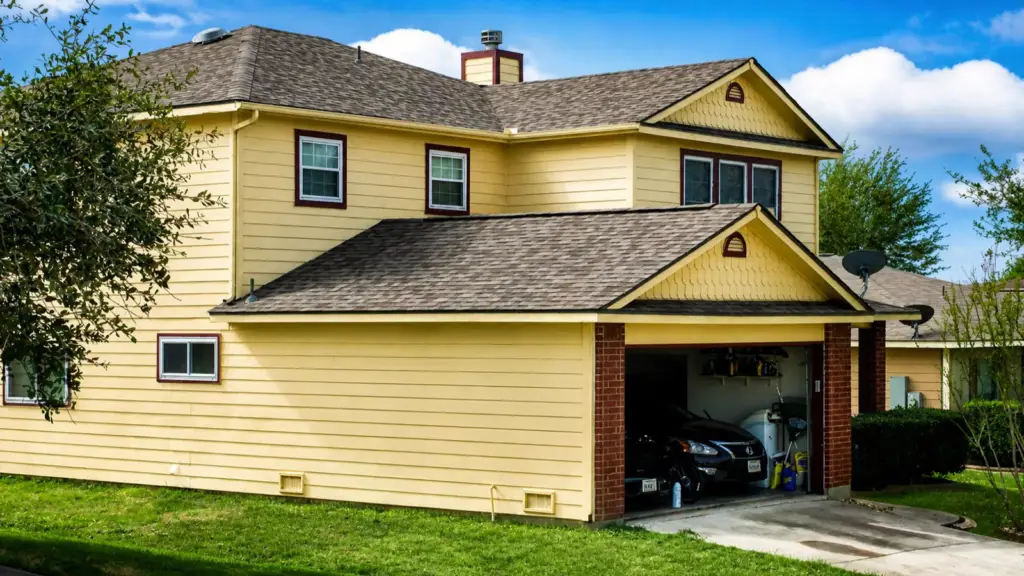 Roof valleys San Antonio directing rainwater away from a home
